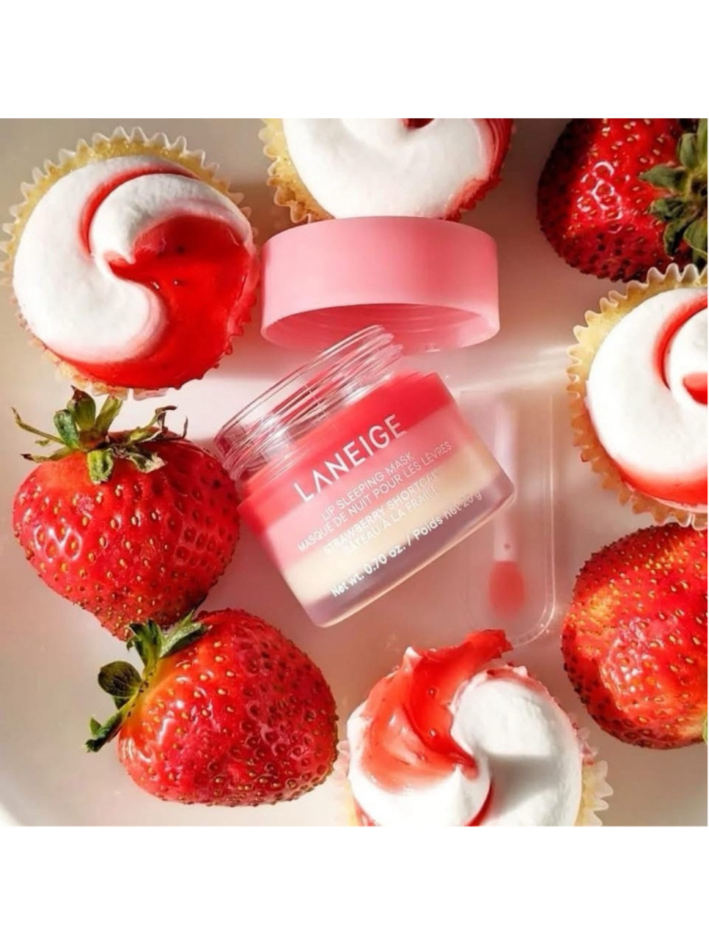 LANEIGE Lip Sleeping Mask Strawberry Shortcake 20g Smooth Moisture K-Beauty